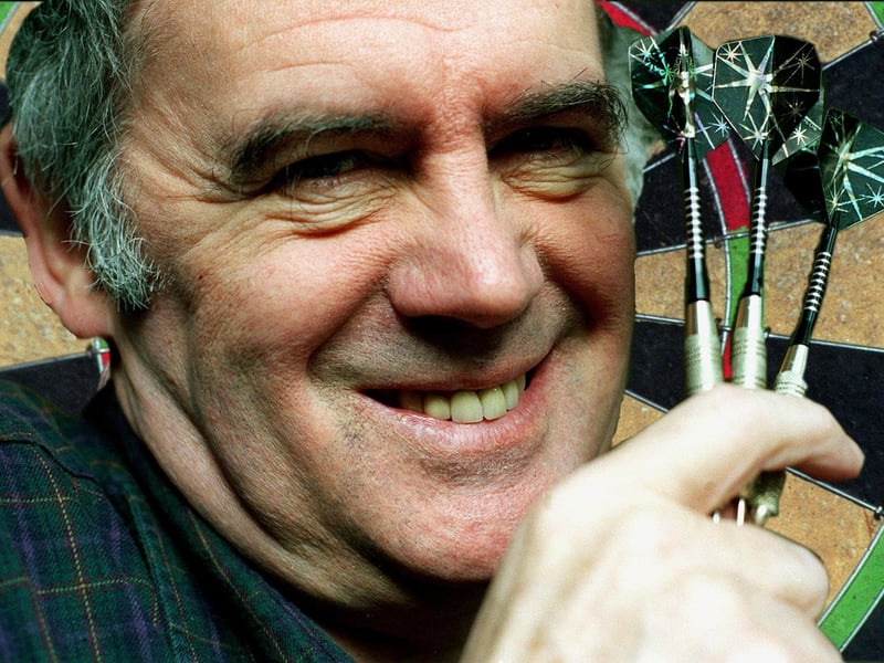 Pudsey's own darts commentator Sid Waddell pictured in December 1998.