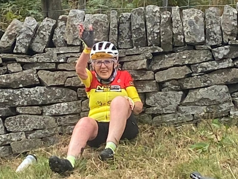Kath Lyons having a well-earned rest.