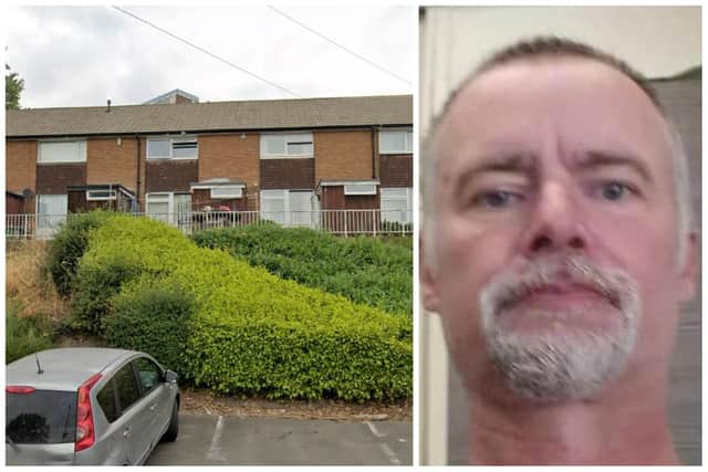 Ian Aspinall (pictured) died after being fatally beaten outside Andrew Weston's home on Sandford Road, Kirkstall (pics by Google Maps / WYP)