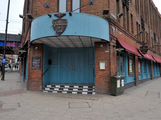 We're starting at the bottom of Call Lane at Revolución de Cuba, a huge Latin-American style bar split over two floors. They do everything - lunch, dinner, bottomless brunch, live music, DJs and even cocktail masterclasses. The signature rum cocktails are so good, particularly the mojitos which are hands-down my favourite in Leeds - they don't hold back with the rum.