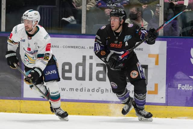 LONG SERVICE AWARD: Matt Haywood spent 11 fruitful seasons with Glasgow Clan in the Elite League before making the switch to Leeds Knights and NIHL National.
Picture courtesy of Al Goold/EIHL Media.