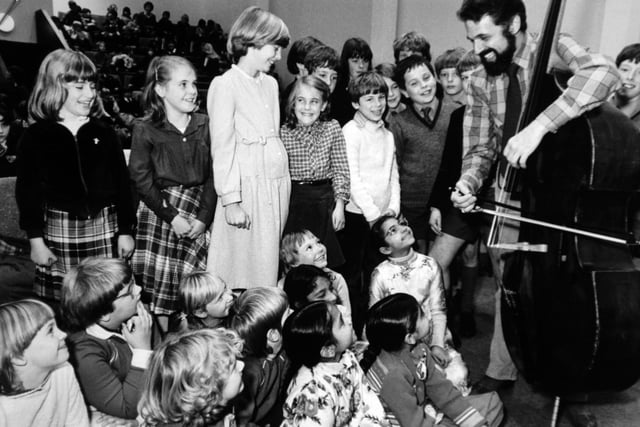Around 200 young music lovers were treated to the best the world could offer when a special event in November 1983 brought them face to face with Gary Karr (above), a top class performer and a musical instrument twice their size, the string bass. Youngsters from schools throughout West and North Yorkshire converged on Leeds City Art Gallery for a Yorkshire Youth and Music concert.