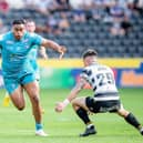 Sam Lisone scores to complete his hat-trick in Leeds Rhinos' win at Hull FC last September. A new streaming service has been announced which  will show all this year's Super League matches. Picture by Allan McKenzie/SWpix.com.