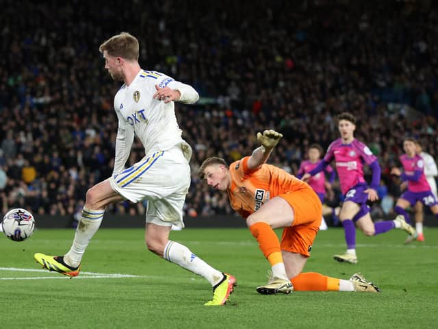 EASY TARGET: Leeds United striker Patrick Bamford, pictured during Tuesday night's goalless draw against Sunderland at Elland Road. Photo by George Wood/Getty Images.