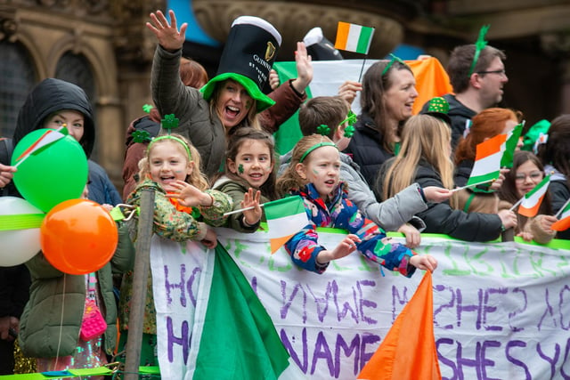 The celebrations getting underway with the parade. (photo by Mark Bickerdike Photography)
