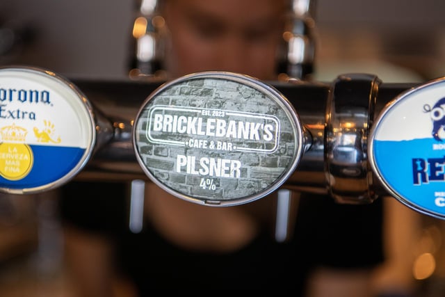 Bricklebank's also serves a range of spirits, wines and beer - including its own pilsner