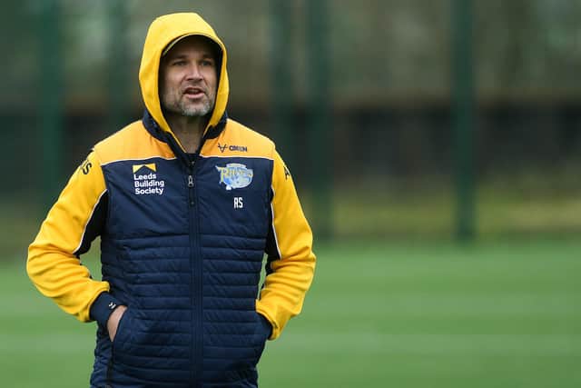 Leeds Rhinos coach Rohan Smith has revealed a pre-season injury setback. Picture by Simon Hulme.