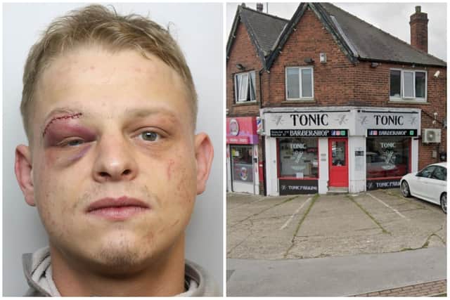 Woods lost control and smashed the high-powered Golf into the Tonic Barbershop in Wortley.