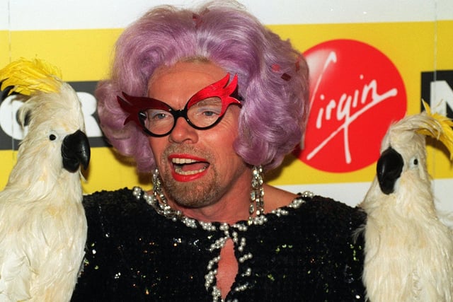 Richard Branson served as a substitute for the real Dame Edna during the opening celebrations.