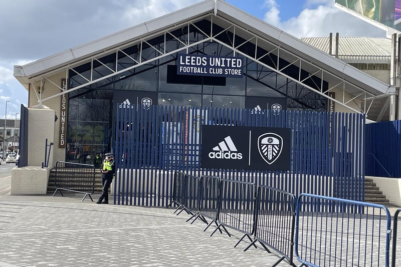 The official club shop has been closed.