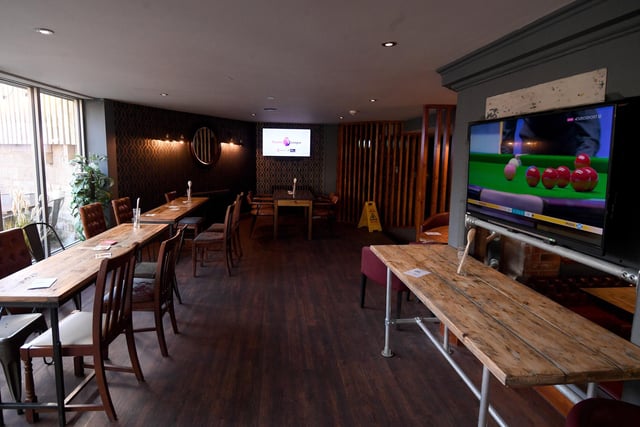 The Bull is a sports-led pub. There are four feeds which should allow the venue to play as many sports channels as possible including football, rugby and even mixed martial arts.