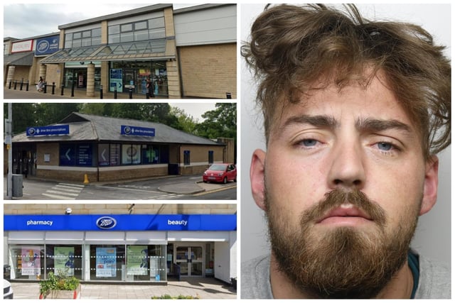 A ‘brazen’ thief who burst into a number of Boots stores armed with hammers and crowbars during a two-week spree, stealing a staggering £28,000 worth of perfume. He targeted shops in Kirkstall, Guiseley, Otley, Thorpe Park and Birstall 12 times throughout October.