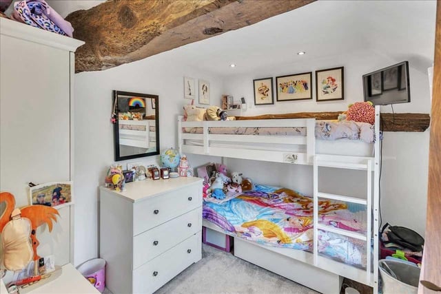 The third bedroom offers the perfect space for a child's bedroom.