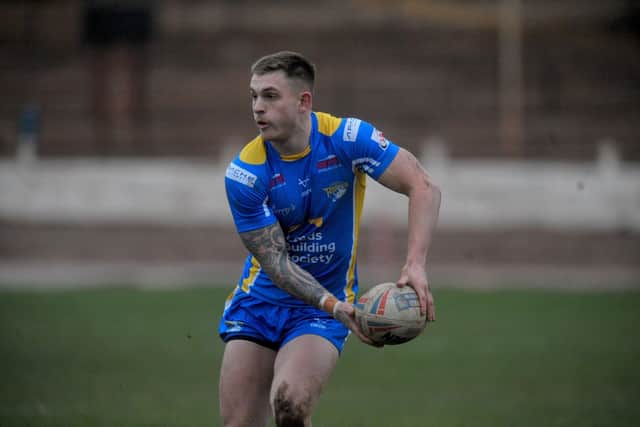 Corey Johnson in pre-season action for Leeds Rhinos at Bradford Bulls, who he has now joined on loan. Picture by Steve Riding.