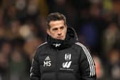 LONDON, ENGLAND - FEBRUARY 28: Marco Silva, Manager of Fulham, looks on prior to the Emirates FA Cup Fifth Round match between Fulham and Leeds United at Craven Cottage on February 28, 2023 in London, England. (Photo by Warren Little/Getty Images)