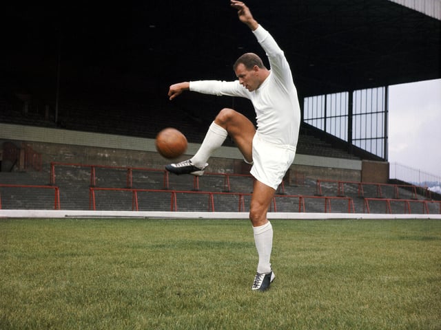 An iconic figure whose name still evokes fond memories in the minds of Leeds supporters fortunate enough to have seen him play. A centre-forward or centre-back, Swansea-born Charles scored over 150 times for the Whites over two separate spells. (Photo by Don Morley/Allsport/Getty Images) UK/Getty Images)