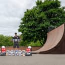 Owner of Ryedale Skate School Ryan Swain pictured with his set up at Norton and Malton Skatepark