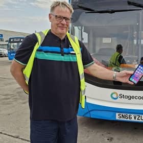 Passengers are being urged to use their phone screens to make sure bus drivers can see them as autumn brings darker mornings and evenings.
