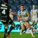 Former Leeds Rhinos forward Mickael Goudemand, seen scoring against London Broncos in 2024, has signed for Catalans Dragons. Picture by Bruce Rollinson.