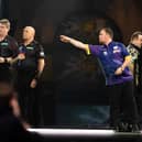 Luke Littler in action at the World Darts Championship. Picture by PDC.