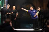 Luke Littler in action at the World Darts Championship. Picture by PDC.