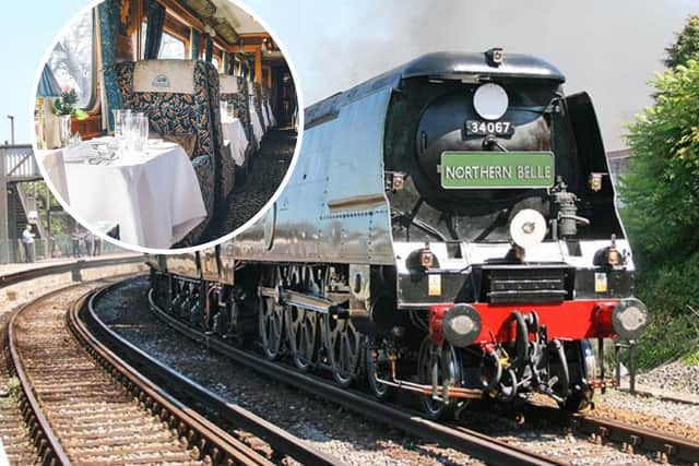 Tangmere, a Battle of Britain class locomotive, will pull the Northern Belle on the trip across the stunning Settle to Carlisle line in April