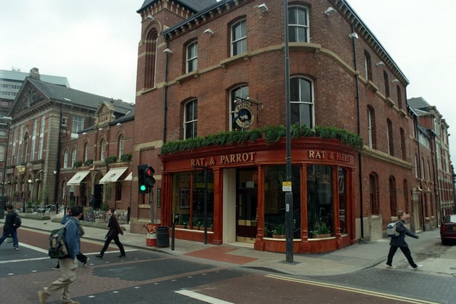 The new Rat and Parrot pub, which had just opened in Leeds city centre.