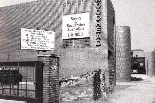 Spring and suspension specialists Jonas Woodhead Ltd pictured in August 1976.