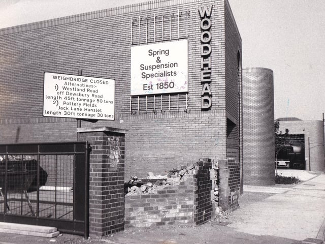 Spring and suspension specialists Jonas Woodhead Ltd pictured in August 1976.