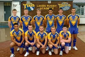 New Rhinos under-18s coach Simon Brown joined Leeds academy as a player in 2006. He is second from left on the front-row. That year's academy recruits were: back row from left, Joe Howey, John Elkington, Danny Lawton, Ben Jones-Bishop, Chris Clarkson, Ryan Hall; front row, Jodie Broughton, Simon Brown, Paul McShane, David Leeke , Matthew Fox. Picture by Jonathan Gawthorpe.