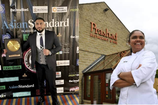 Junior Rashid, of Lala's, and Minal Patel, head chef at Prashad, which have both scooped accolades in the Bradford Curry Awards 2023 (Photo by Junior Rashid/National World)