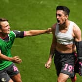 HISTORIC WINNER - Pablo Hernandez celebrating his late Leeds United winner at Swansea City in the 2019/20 Championship season. Pic: Getty