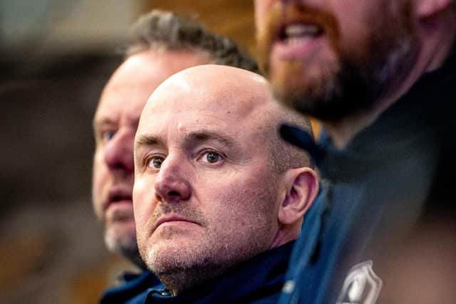 DRIVEN: Leeds Knights' head coach Ryan Aldridge believes his players will be fuelled by a desire to avoid handing over a second trophy in five days when they step out at Ice Sheffield in the second leg of the NIHL National Cup final tonight. Picture: Ben Gordon/Knights Media.