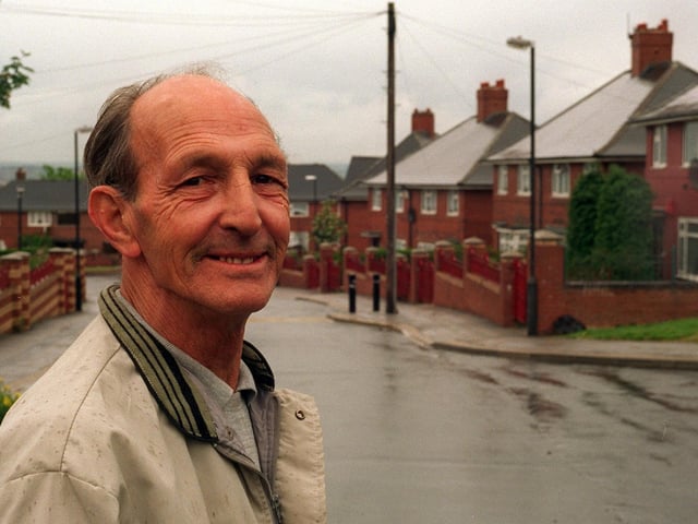 Do you remember community champion Brian Mumby? He was chairman of the Halton Moor Estate Management Committee. Pictured in May 1997.