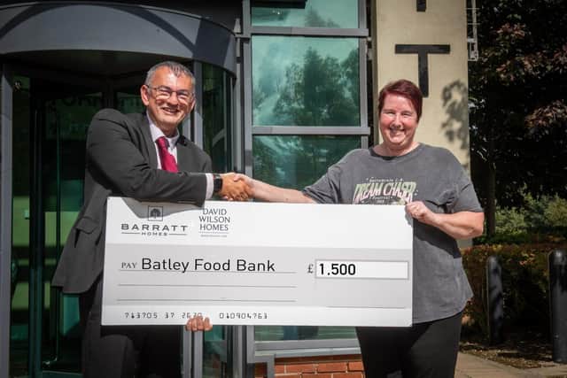 Barratt Developments Yorkshire West donated to Batley Food Bank in 2023 