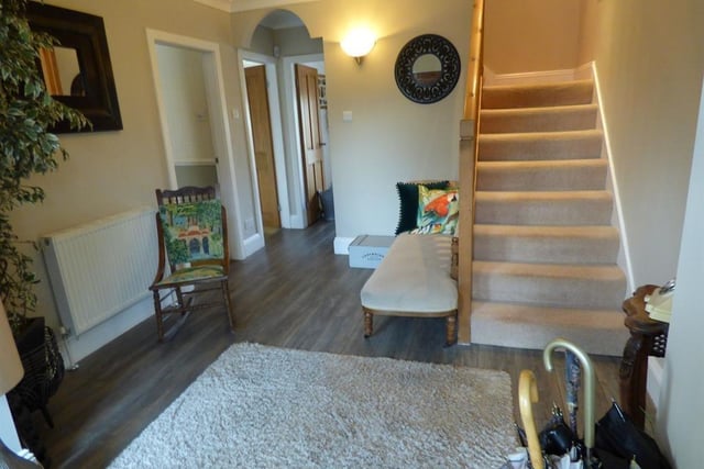 The entrance hallway leads through to the ground floor accommodation, with a staircase to the first floor landing.