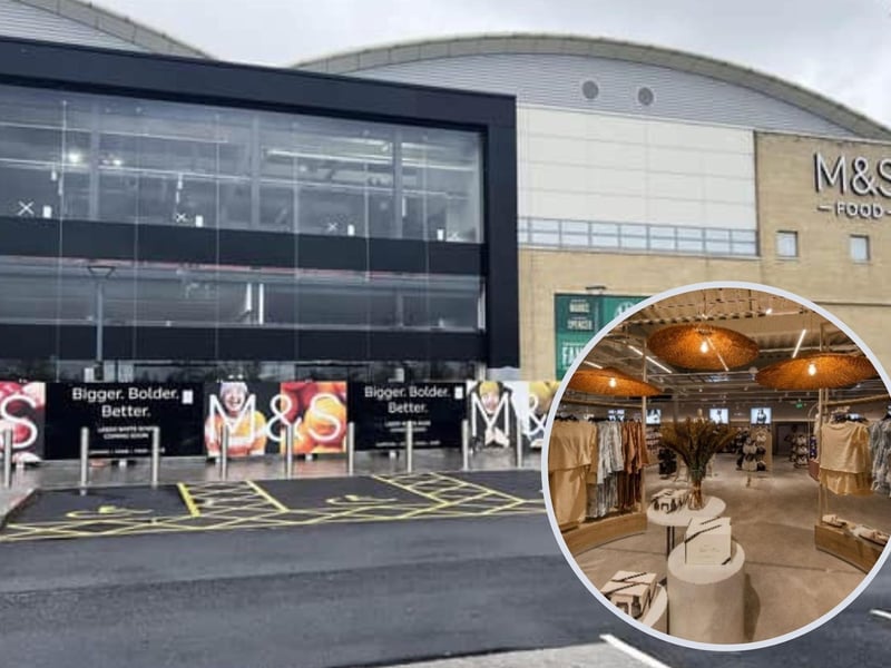M&S has shared pictures of the new clothing department ahead of the opening of the new megastore at White Rose in Leeds on May 25.