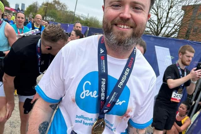 James Derrig at Manchester Marathon