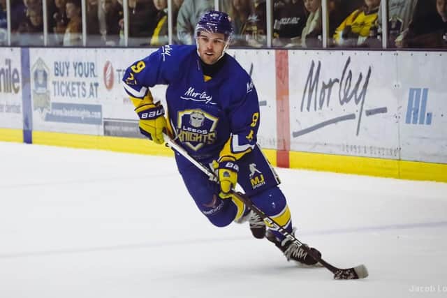 IN FORM: Jordan Buesa posted a four-goal weekend across two nights for Leeds Knights, in wins over Hull Seahawks. Picture: Jacob Lowe/Knights Media.
