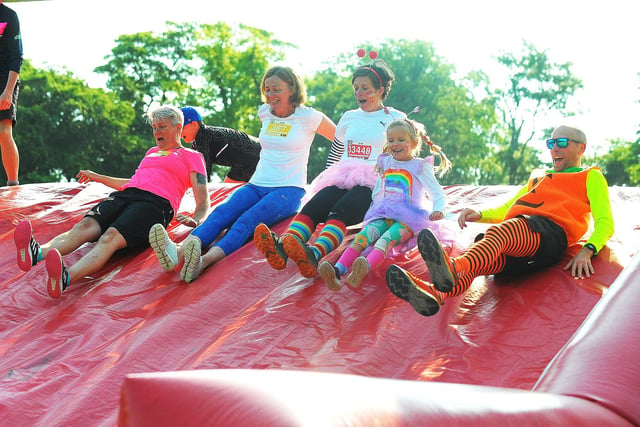 There were more obstacles than ever before at this year's Inflatable 5k.