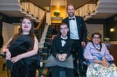 Gareth Southgate with Olivia Webster, Harry Beck and Nadia Amin