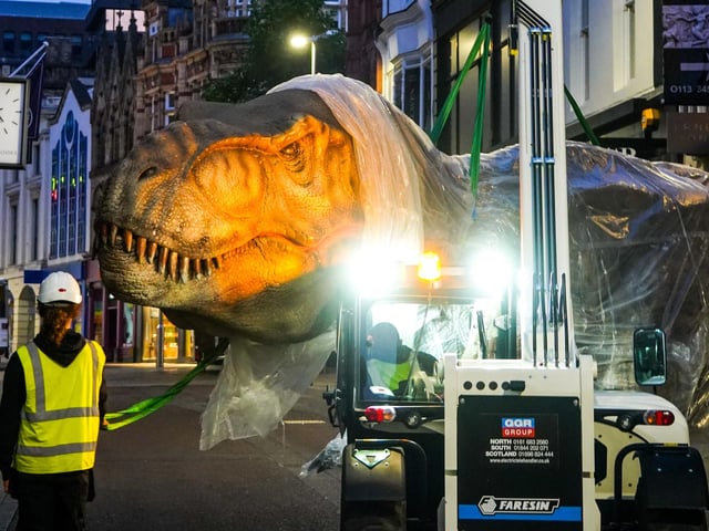 The prehistoric visitors complete the Jurassic Island at Trinity Leeds.