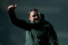 FURTHER PROGRESS: Expected for Leeds United and boss Daniel Farke, above, in Saturday's lunchtime kick-off at Plymouth Argyle. Picture by Adam Davy/PA Wire.