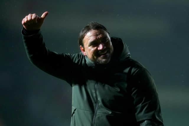 FURTHER PROGRESS: Expected for Leeds United and boss Daniel Farke, above, in Saturday's lunchtime kick-off at Plymouth Argyle. Picture by Adam Davy/PA Wire.