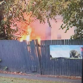 Arson suspected after fire outside former pub