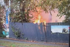 Arson suspected after fire outside former pub