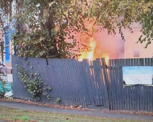 Arson suspected after fire outside former pub