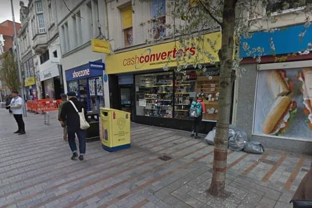 The 16-year-old was robbed at knifepoint while sitting on a bench outside of Cash Converters on Kirkgate