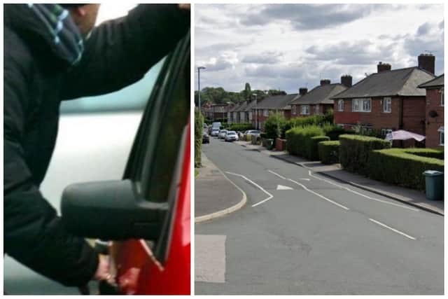 Mata targeted the vehicle parked on Foundary Place in Harehills. (pic by National World / Google Maps)
