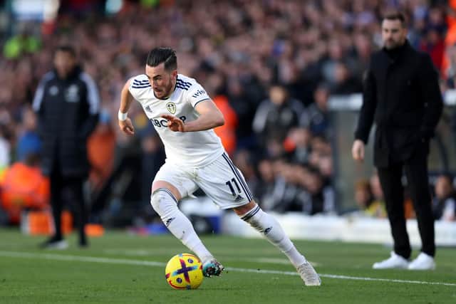DETERMINED: Leeds United winger Jack Harrison. Photo by George Wood/Getty Images.